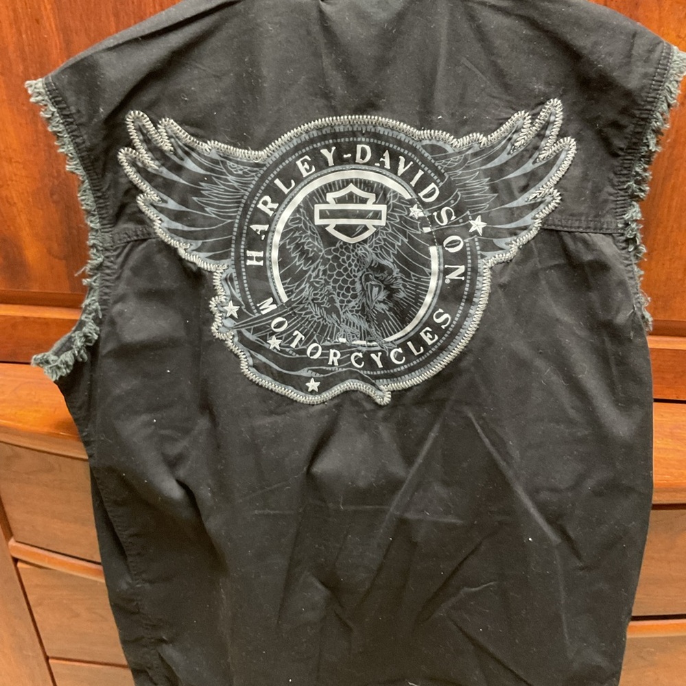 Harley-Davidson Black Button-Up Shirt - Picture 2 of 3